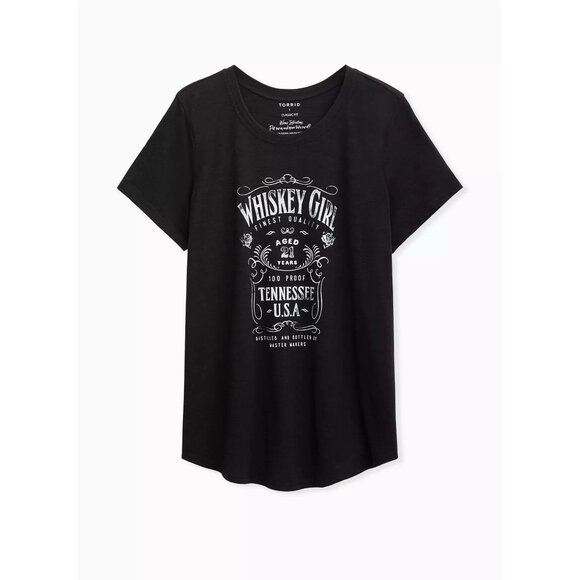 torrid Whiskey Girl Classic Fit Crew Tee Top M - Picture 4 of 7